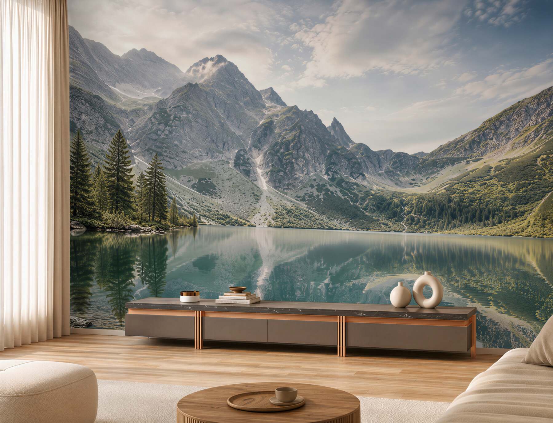 Fototapeta Jezioro w górach Tatry